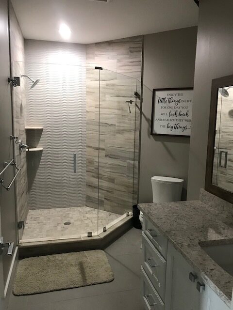 Bathroom addition done by C. Haskin Building Services