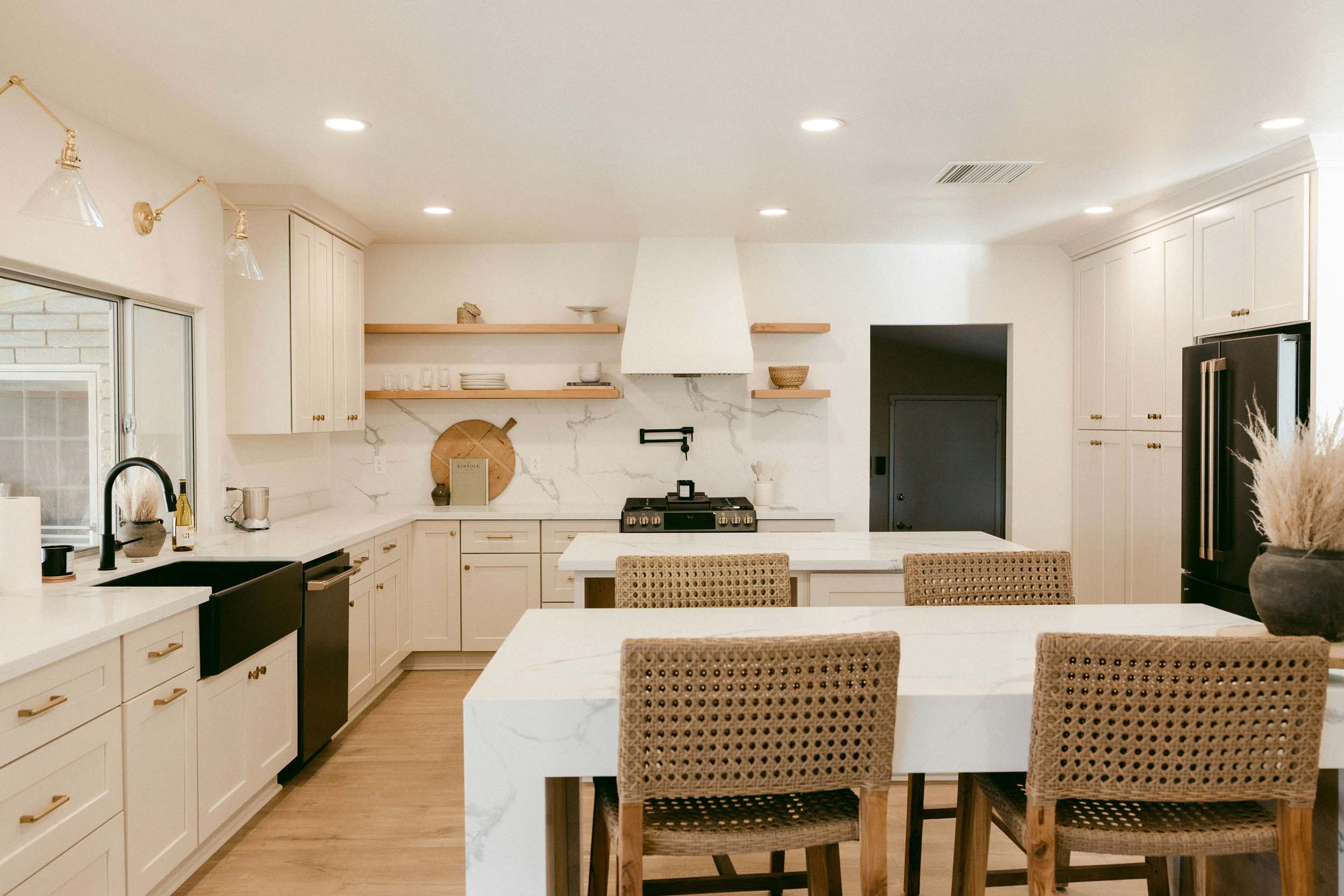 Remodeled kitchen space